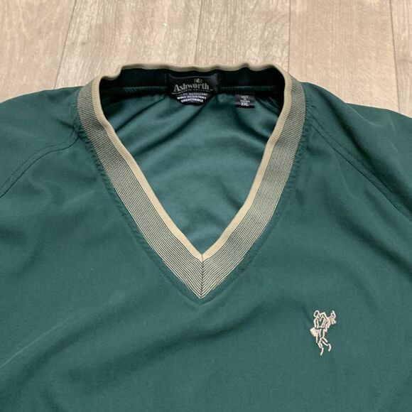 Ashworth‎ Golf Water Repellent Wind Resistant V-Neck Shirt Pullover Jacket - Picture 4 of 9